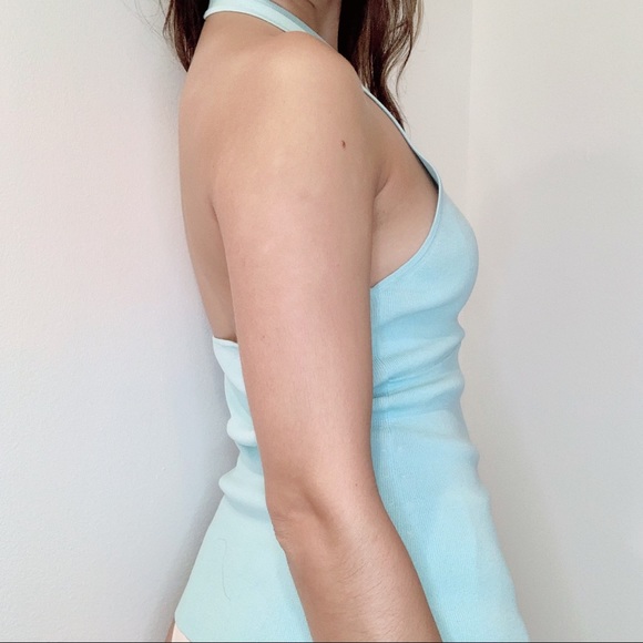 Ann Taylor Tiffany Blue Knit Halter Top - Picture 7 of 7